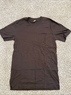Bella Canvas Men's Short Sleeve Crew T-Shirt in Dark Brown